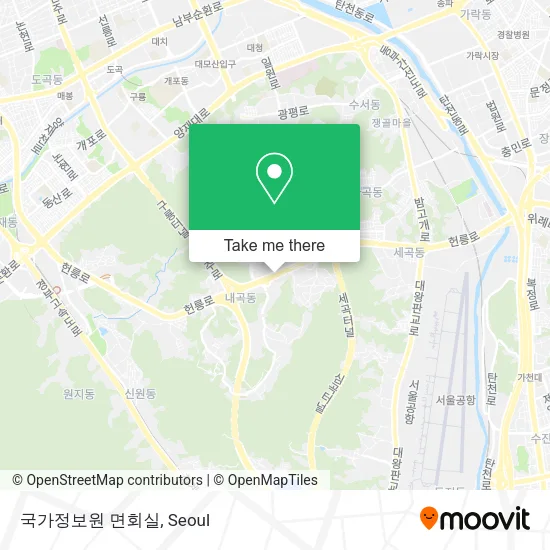 국가정보원 면회실 map