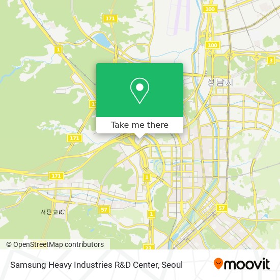 Samsung Heavy Industries R&D Center map