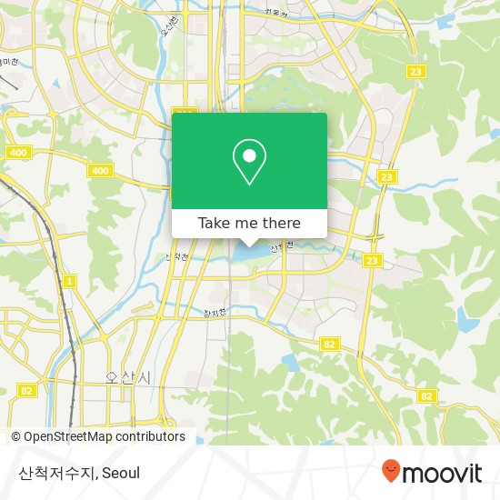 산척저수지 map