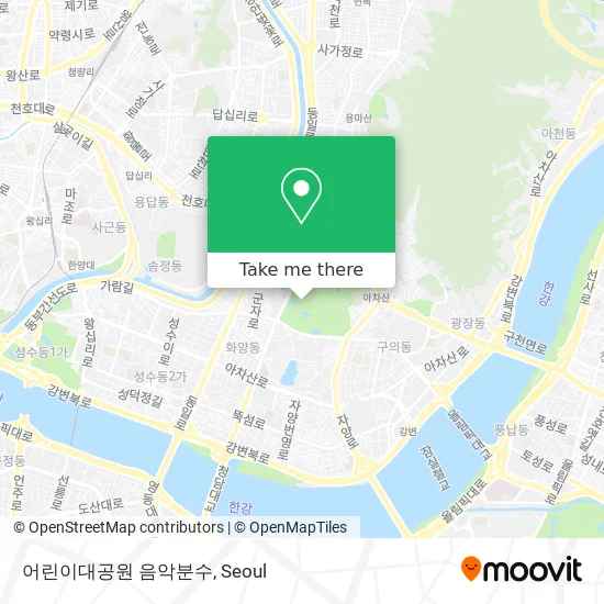 어린이대공원 음악분수 map