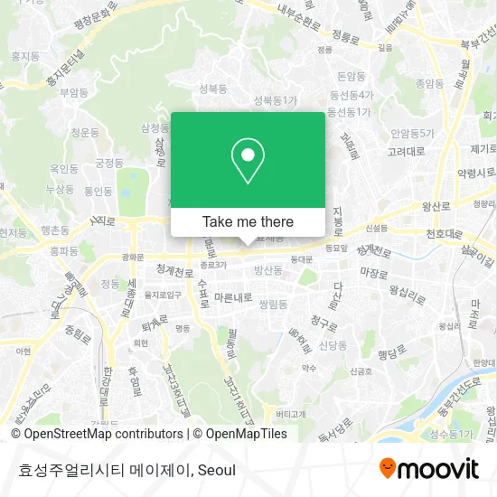 효성주얼리시티 메이제이 map