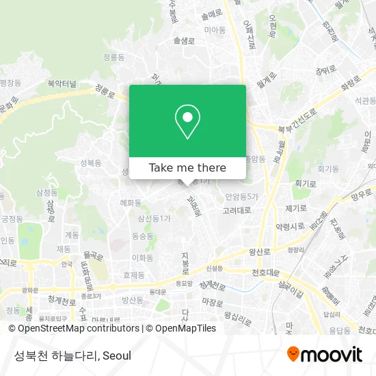 성북천 하늘다리 map