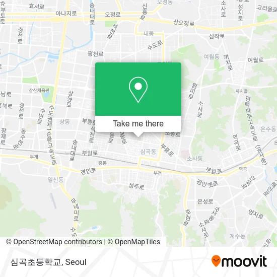 심곡초등학교 map