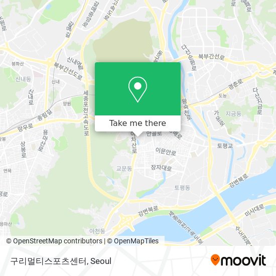 구리멀티스포츠센터 map