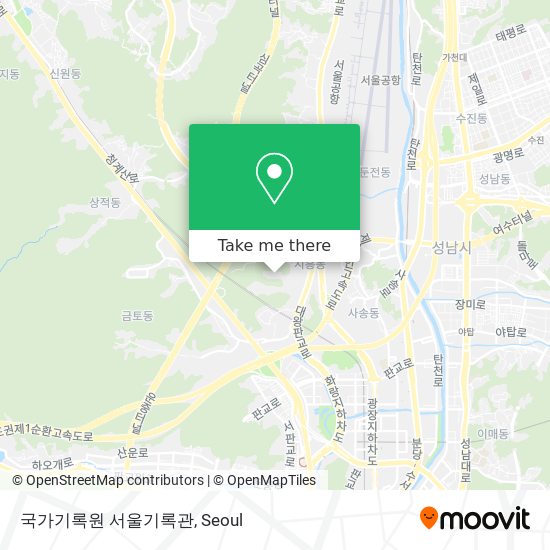 국가기록원 서울기록관 map