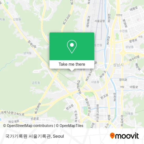 국가기록원 서울기록관 map
