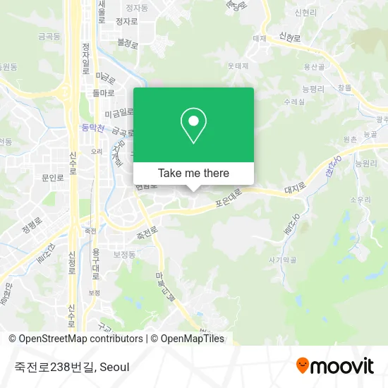 죽전로238번길 map