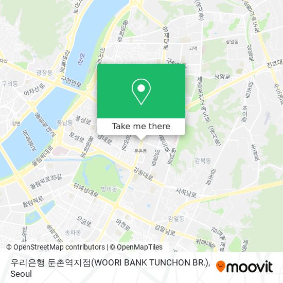 우리은행 둔촌역지점(WOORI BANK TUNCHON BR.) map
