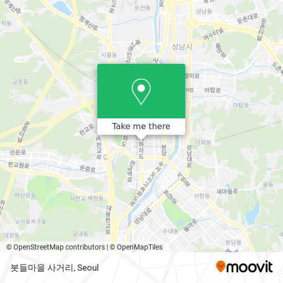 봇들마을 사거리 map