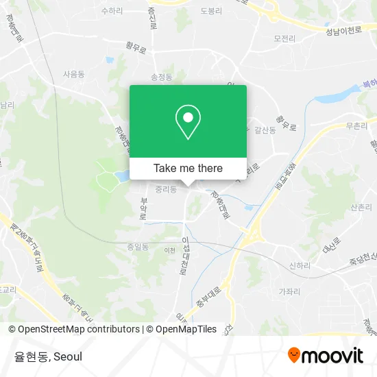 율현동 map