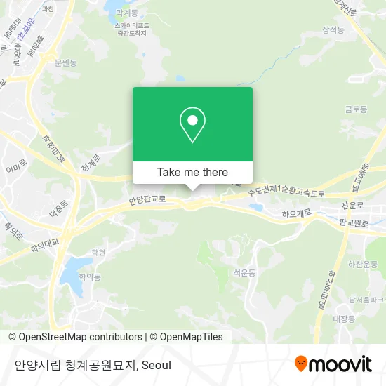 안양시립 청계공원묘지 map