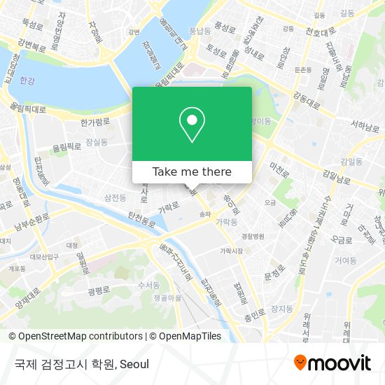국제 검정고시 학원 map