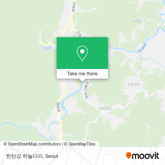 한탄강 하늘다리 map