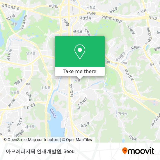 아모레퍼시픽 인재개발원 map