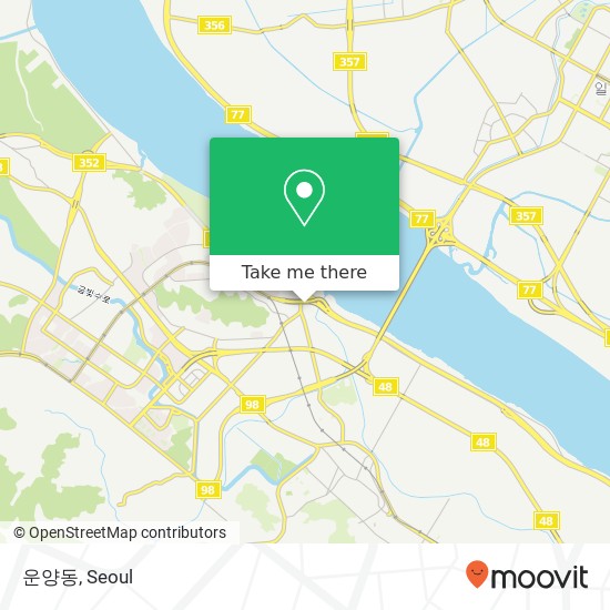 운양동 map