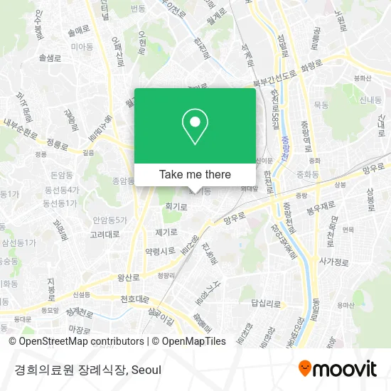 경희의료원 장례식장 map