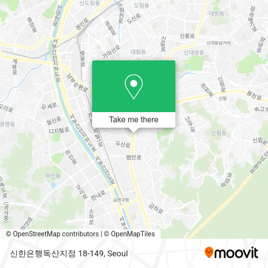 신한은행독산지점 18-149 map