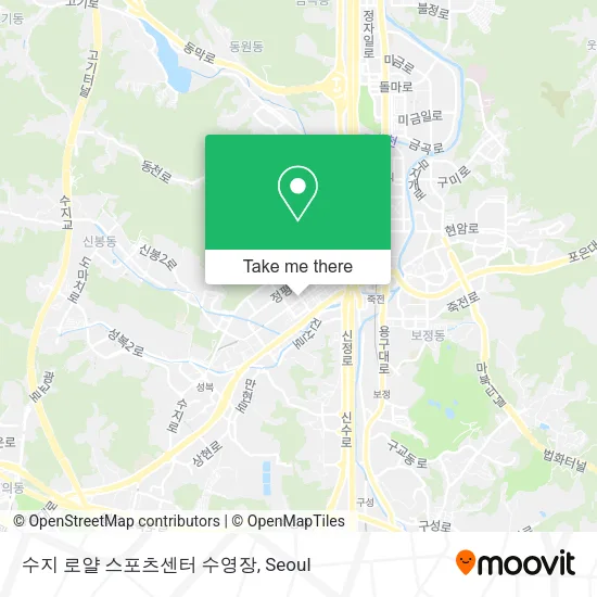 수지 로얄 스포츠센터 수영장 map