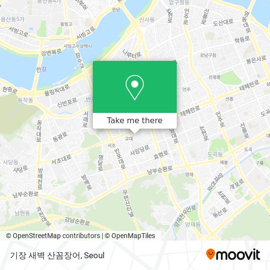 기장 새벽 산꼼장어 map