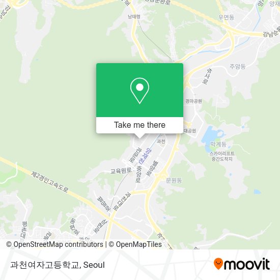 과천여자고등학교 map