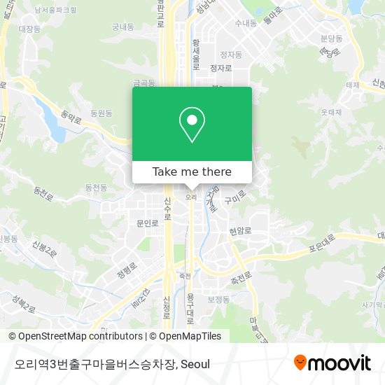 오리역3번출구마을버스승차장 map