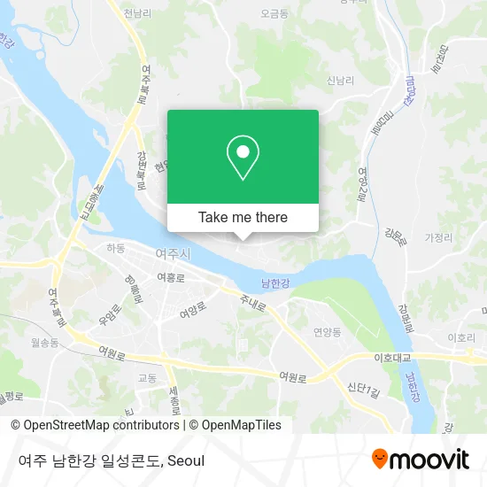여주 남한강 일성콘도 map
