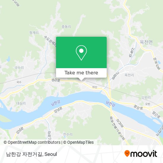 남한강 자전거길 map