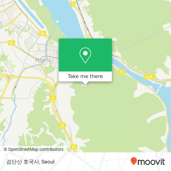 검단산 호국사 map