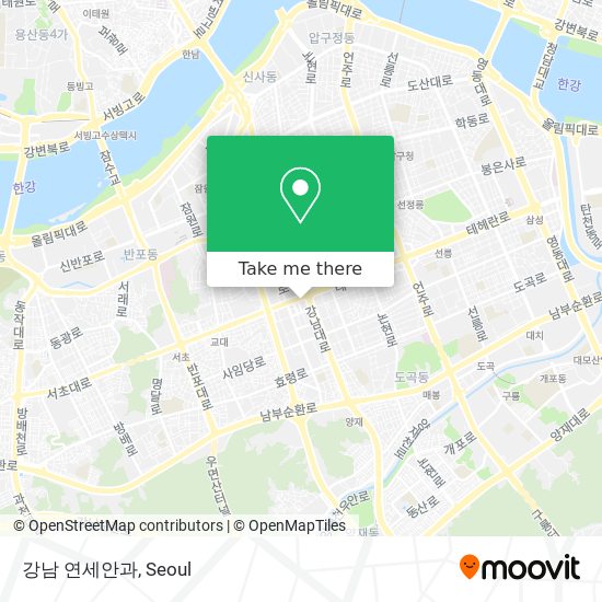 강남 연세안과 map