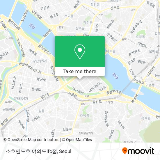 소호앤노호 여의도ifc점 map