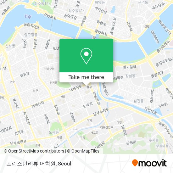 프린스턴리뷰 어학원 map