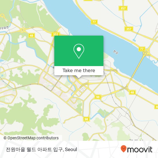 전원마을 월드 아파트 입구 map