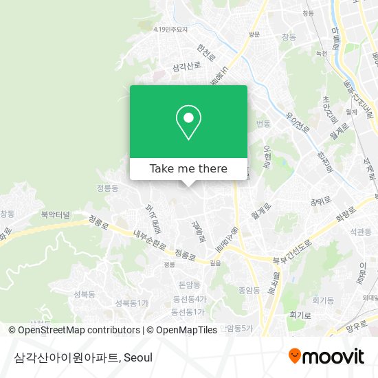 삼각산아이원아파트 map