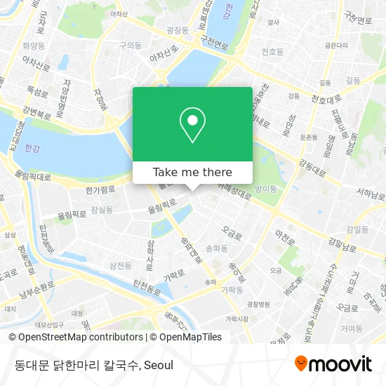 동대문 닭한마리 칼국수 map