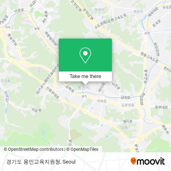 경기도 용인교육지원청 map