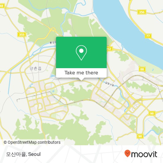 모산마을 map