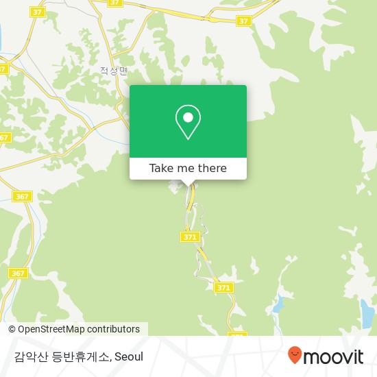 감악산 등반휴게소 map