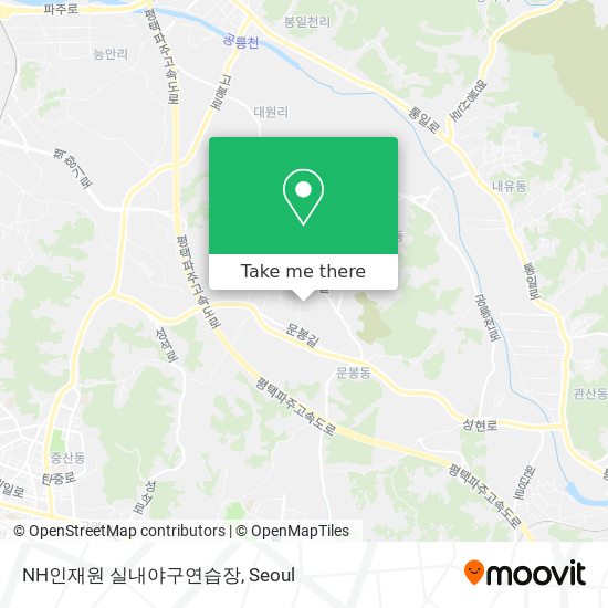 NH인재원 실내야구연습장 map