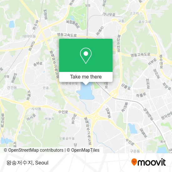 왕송저수지 map