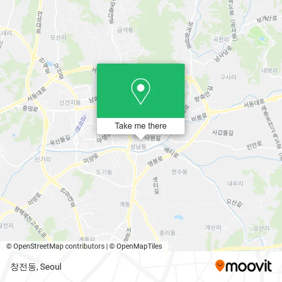 창전동 map