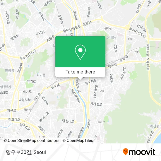 망우로30길 map