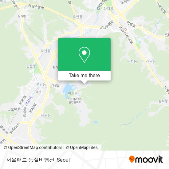 서울랜드 둥실비행선 map