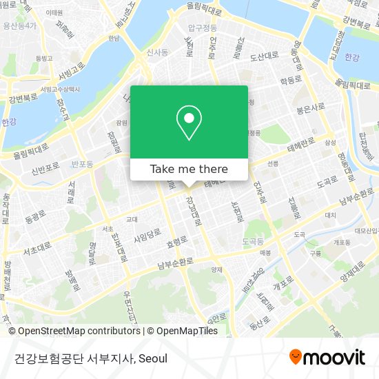 건강보험공단 서부지사 map