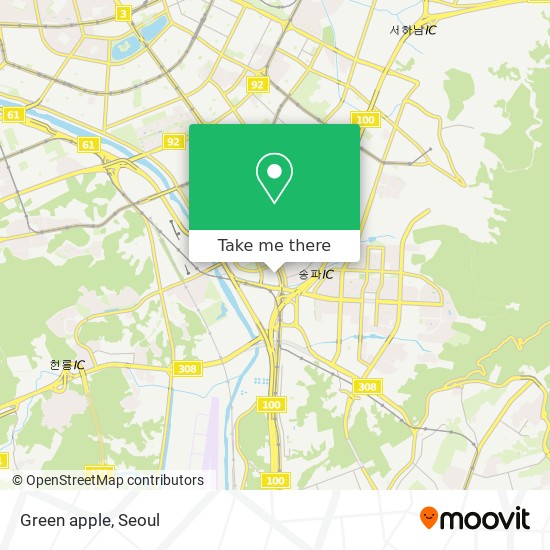 Green apple map