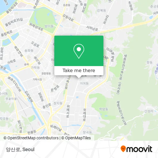 양산로 map