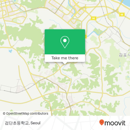 검단초등학교 map