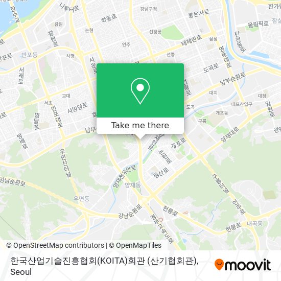 한국산업기술진흥협회(KOITA)회관 (산기협회관) map