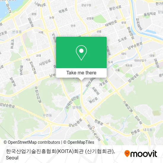 한국산업기술진흥협회(KOITA)회관 (산기협회관) map