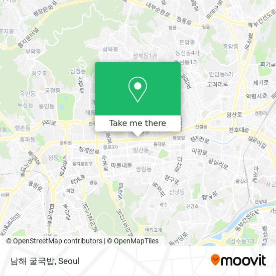 남해 굴국밥 map