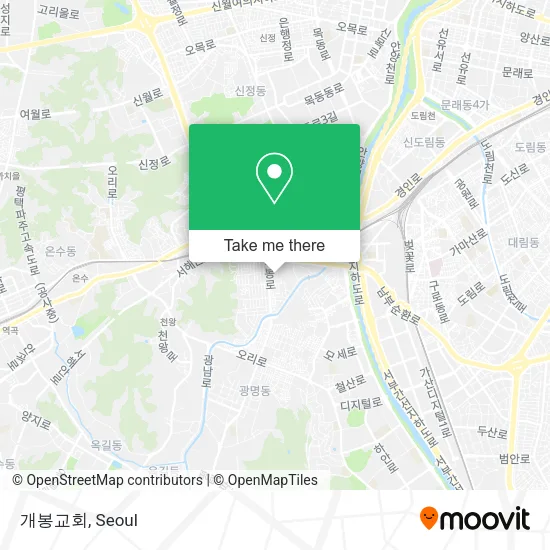 개봉교회 map